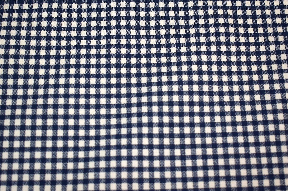 Gingham Printed 100% Cotton Poplin Fabric