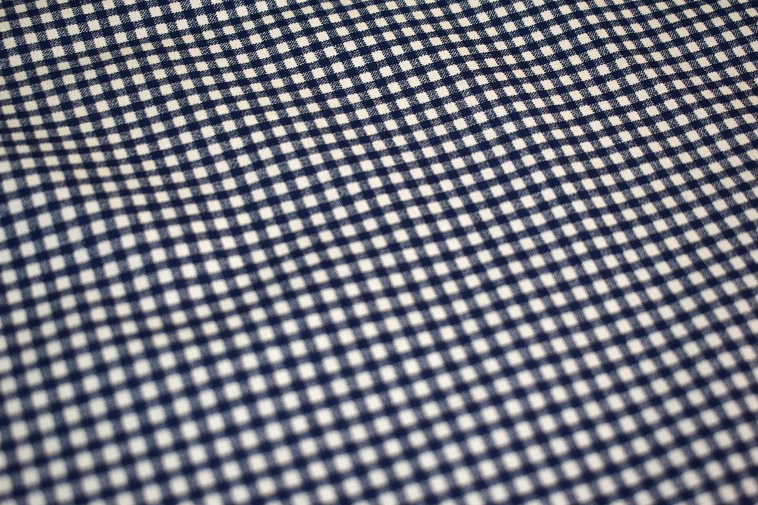 Gingham Printed 100% Cotton Poplin Fabric