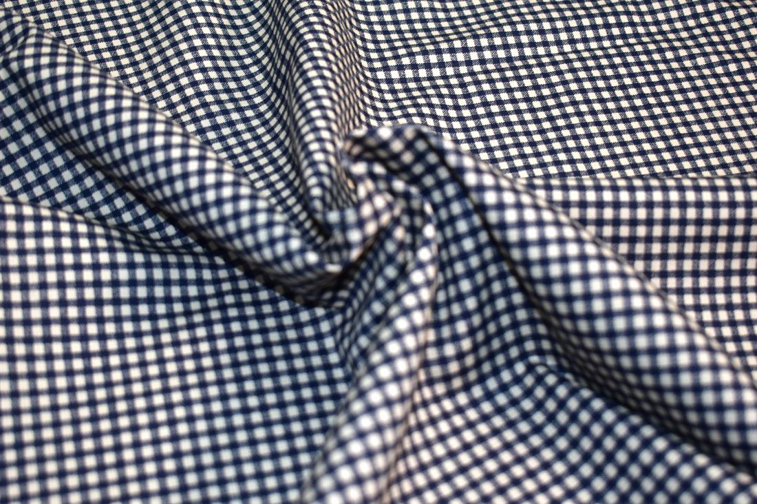 Gingham Printed 100% Cotton Poplin Fabric