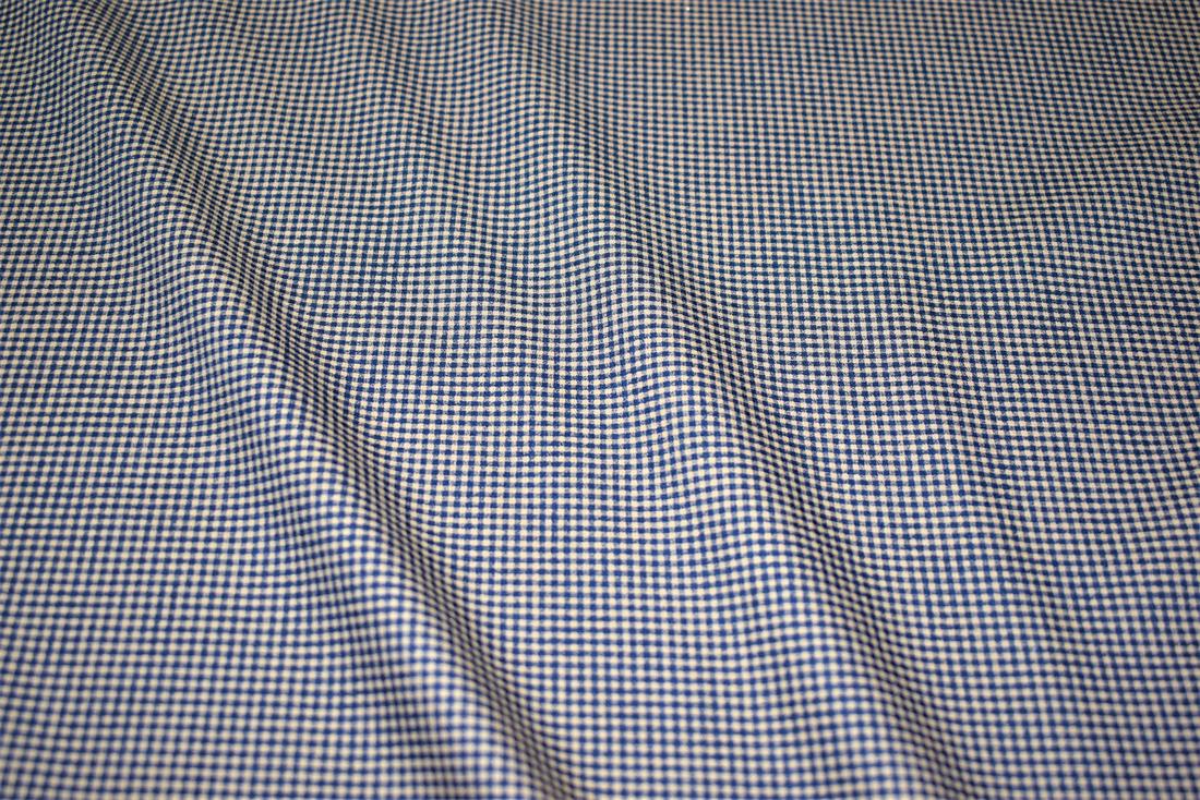Gingham Printed 100% Cotton Poplin Fabric