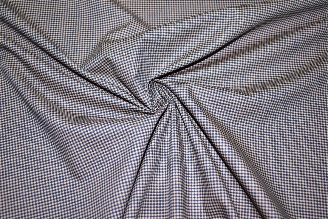 Gingham Printed 100% Cotton Poplin Fabric