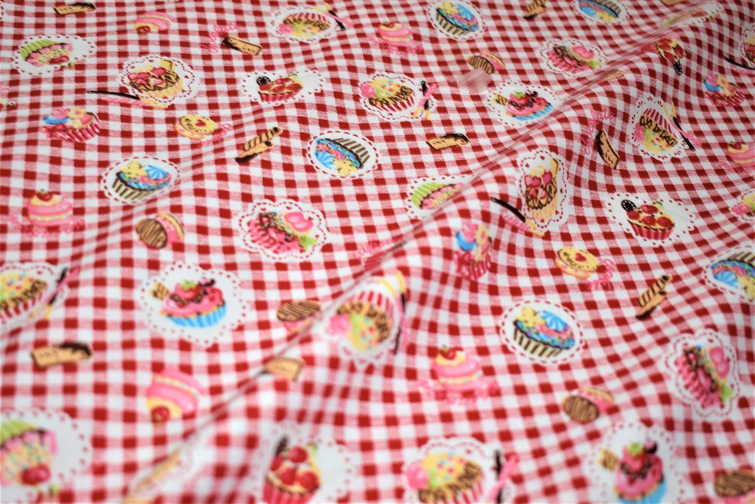 Cup Cake Print Fabric