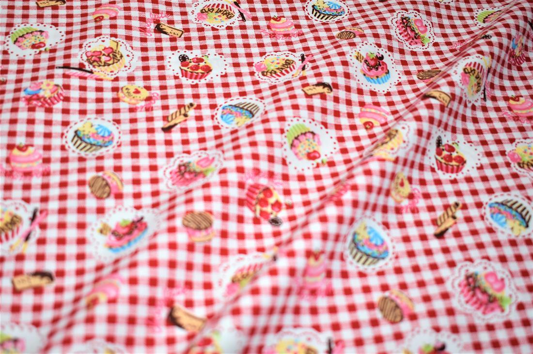 Cup Cake Print Fabric