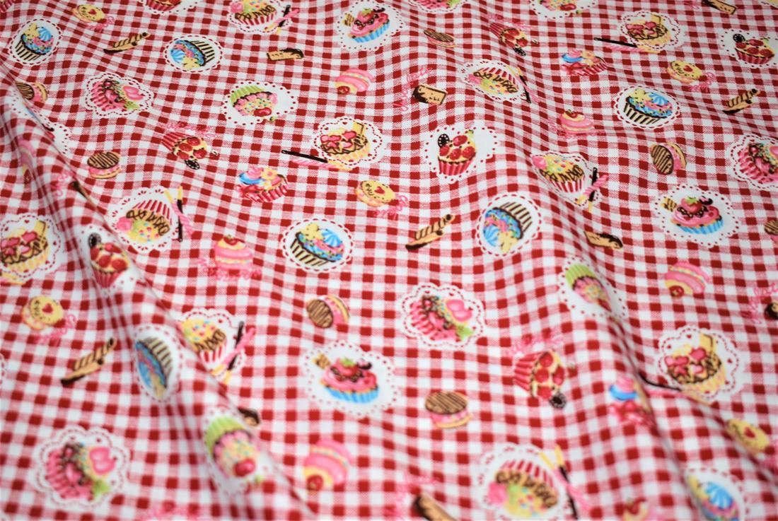 Cup Cake Print Fabric