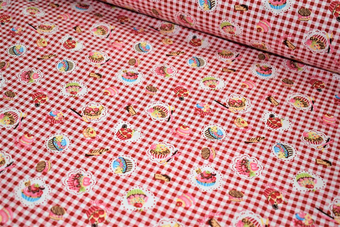 Cup Cake Print Fabric