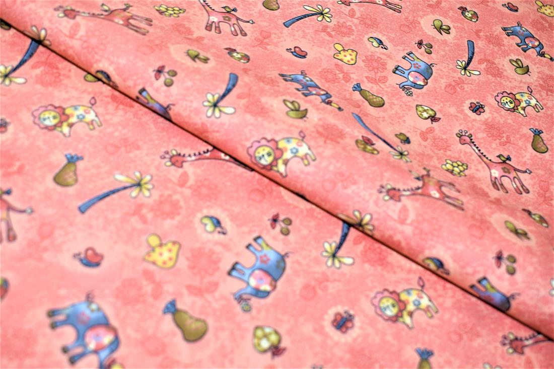 Peach Cotton Fabric