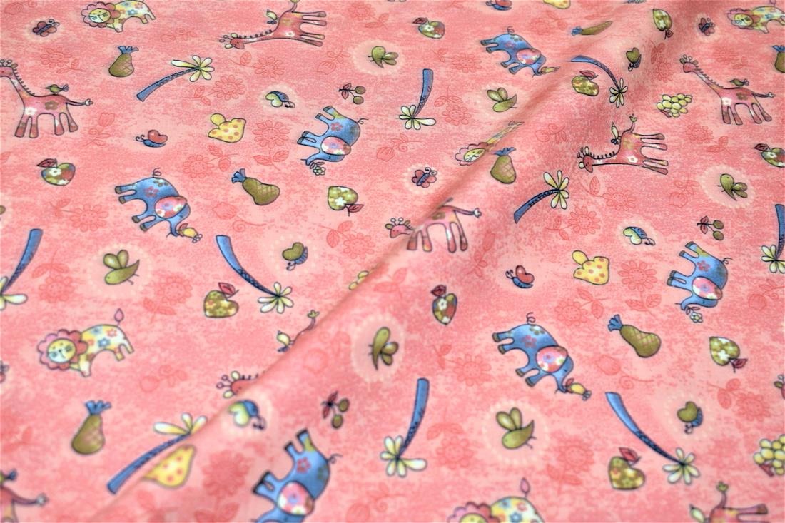Peach Cotton Fabric