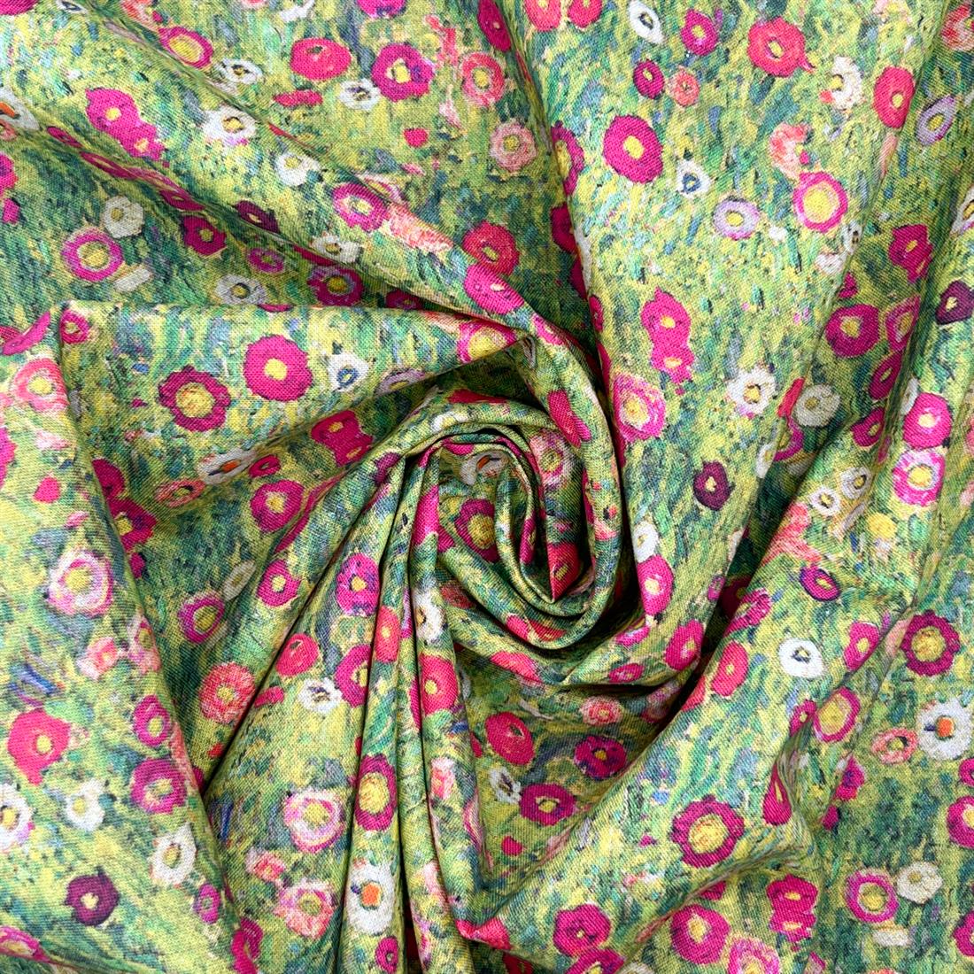 Klimt's Roses --Printed 100% Cotton Fabric
