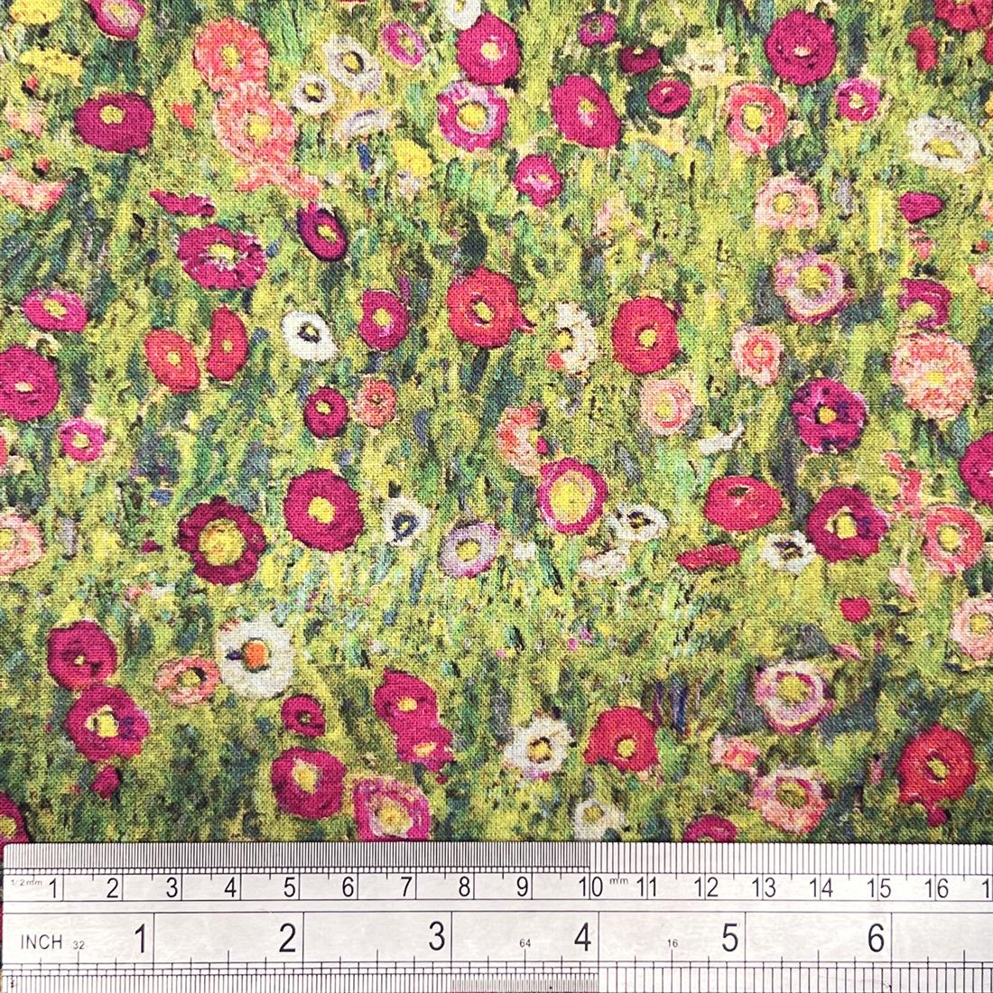 Klimt's Roses --Printed 100% Cotton Fabric