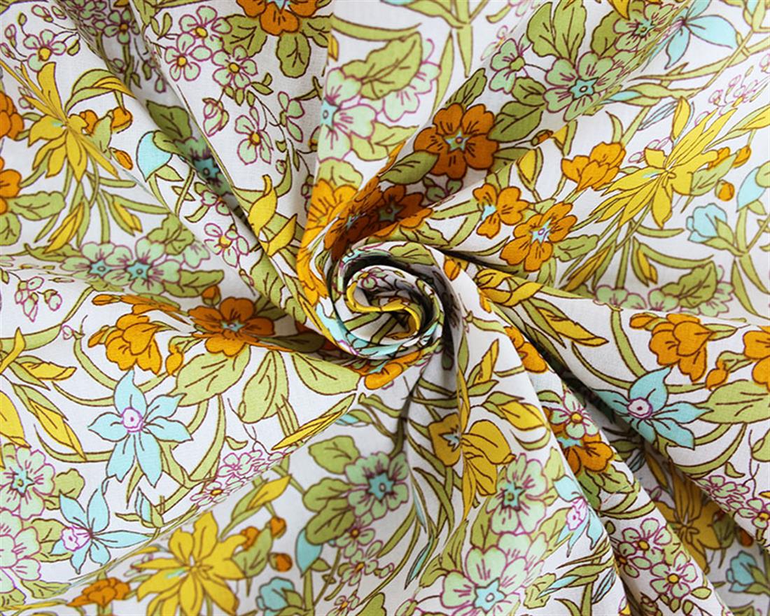 Summer Field Floral Cotton Poplin