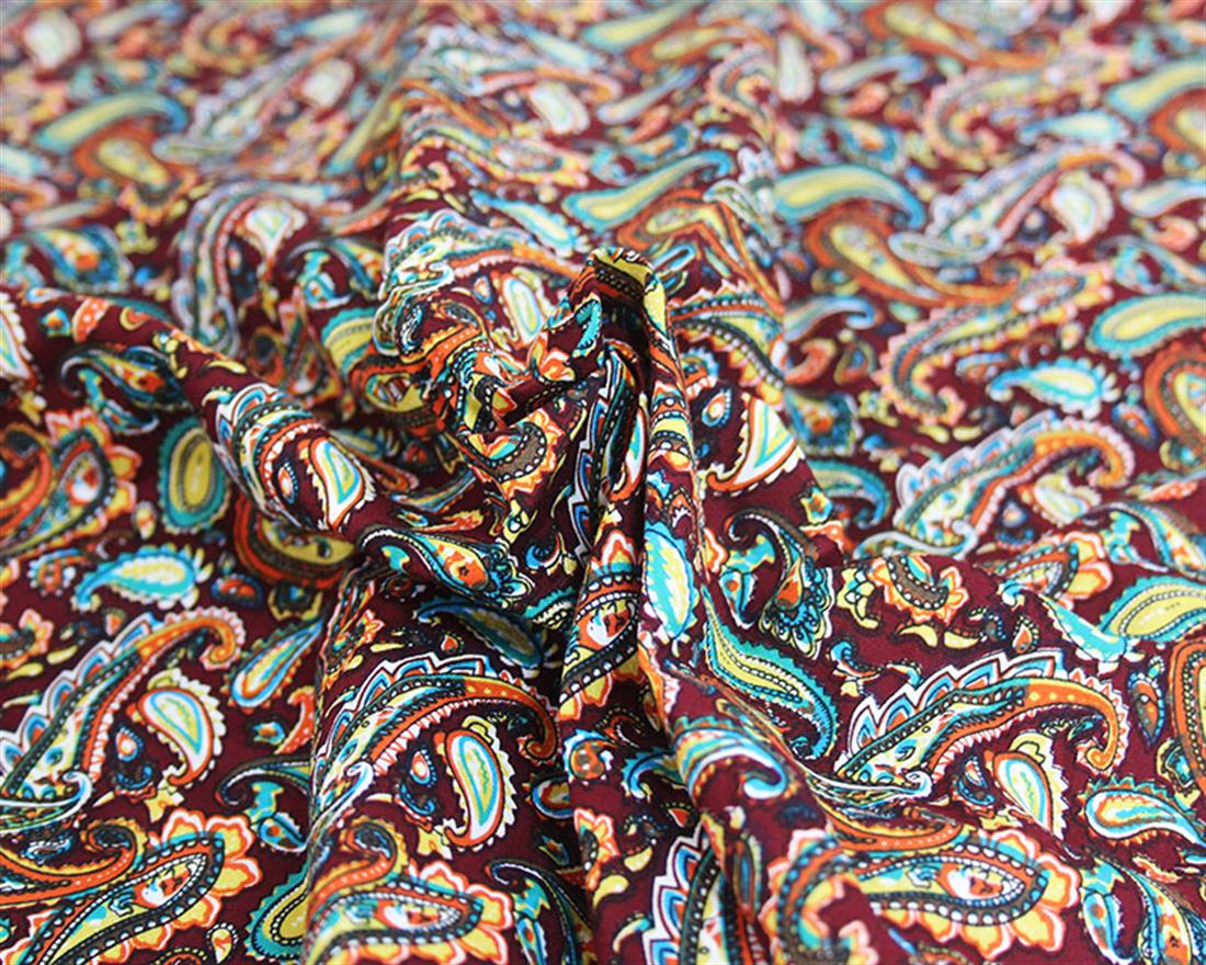Vintage Paisley Cotton Poplin