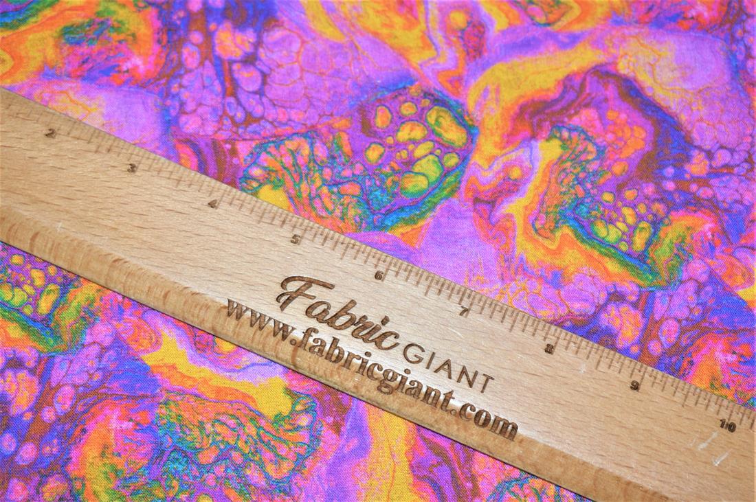 Little Johnny Purple Marble Cotton In the Fabrics