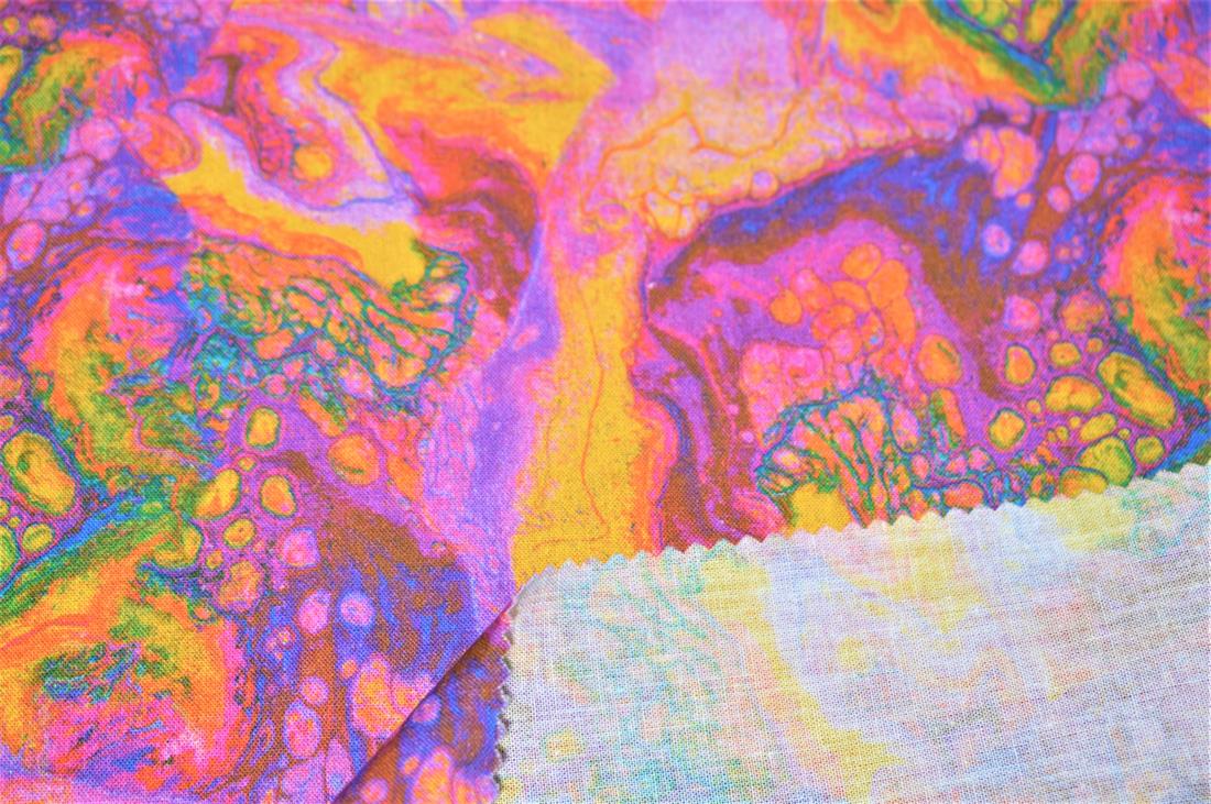 Little Johnny Purple Marble Cotton In the Fabrics