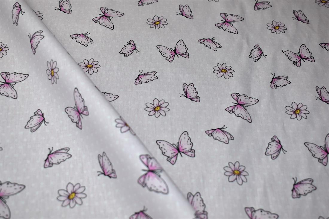 Pinspot Butterfly Cotton Poplin