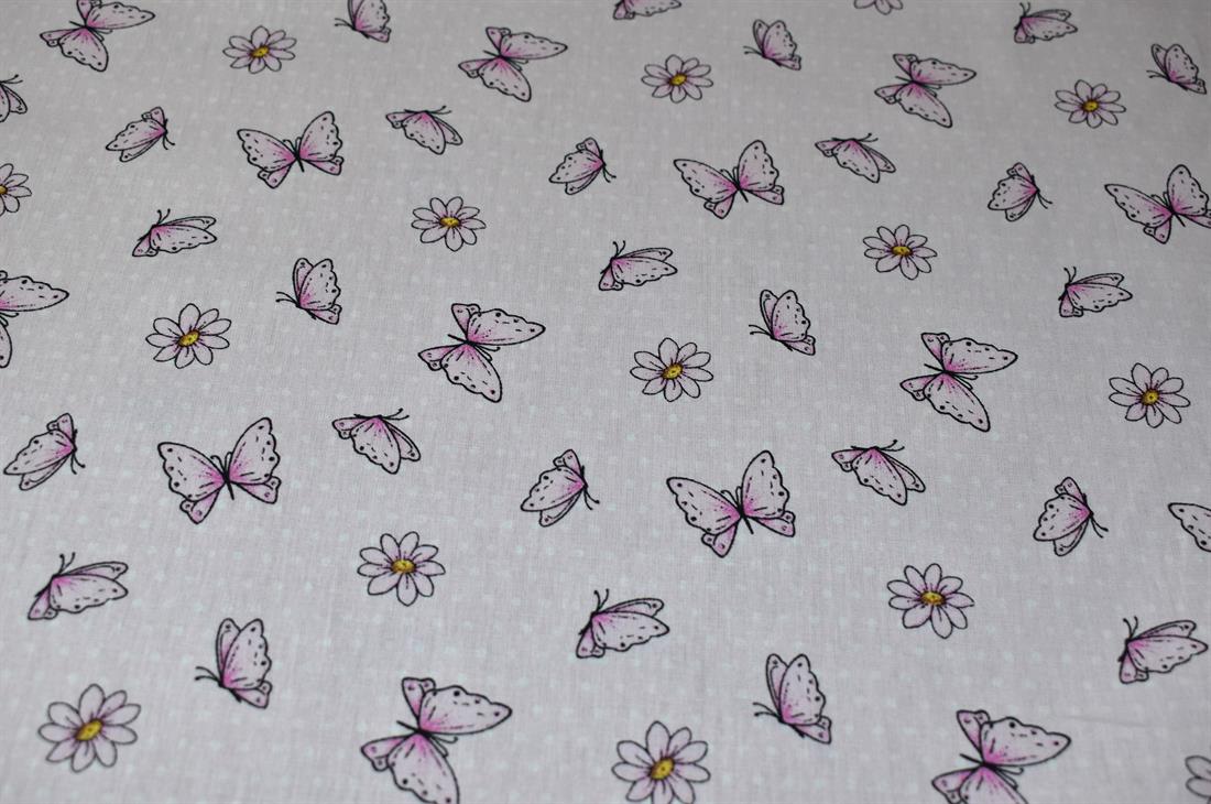 Pinspot Butterfly Cotton Poplin
