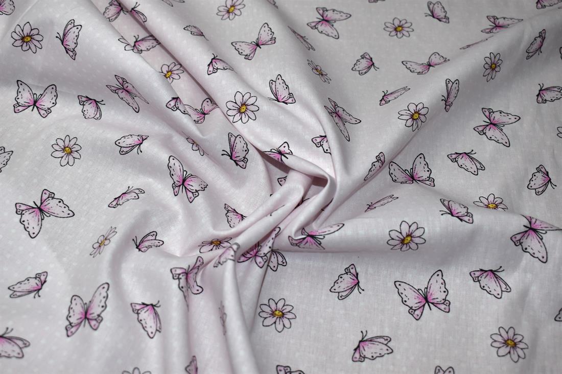 Pinspot Butterfly Cotton Poplin