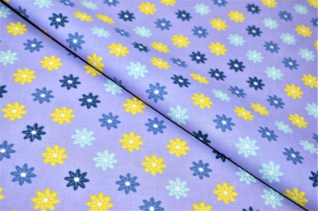 Lilac Printed 100% Crafty Cotton Fabirc Clearance