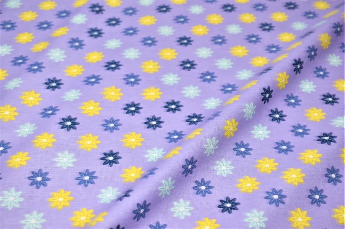 Lilac Printed 100% Crafty Cotton Fabirc Clearance
