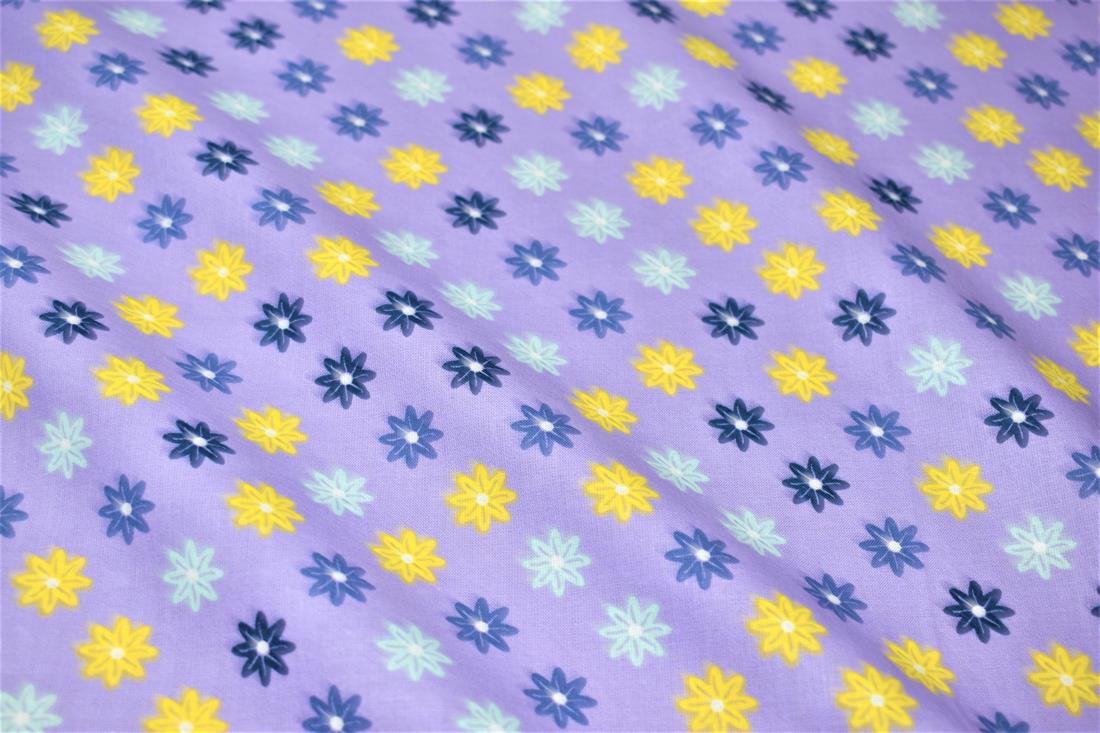 Lilac Printed 100% Crafty Cotton Fabirc Clearance