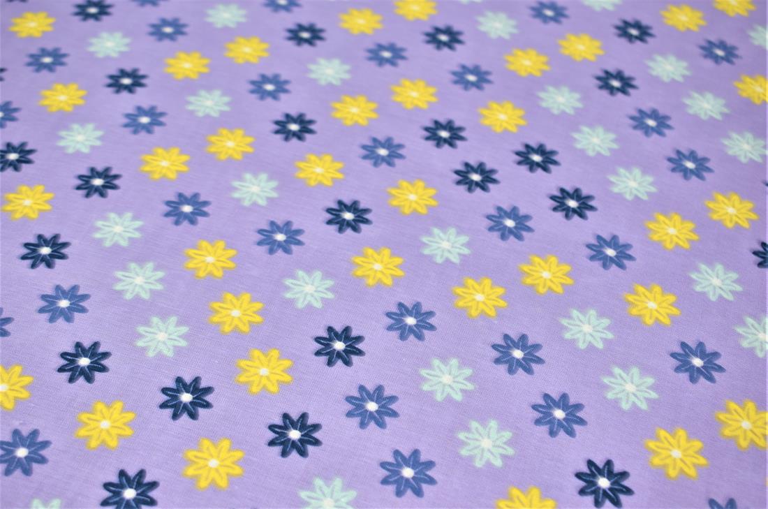 Lilac Printed 100% Crafty Cotton Fabirc Clearance