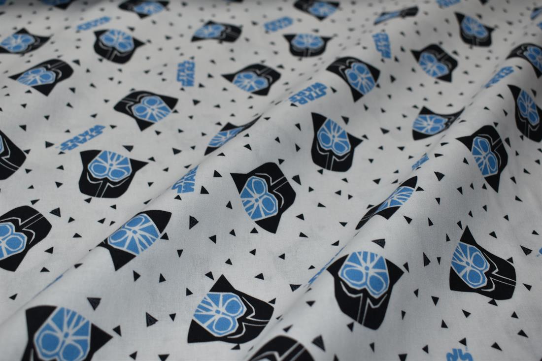White Star Wars Printed 100% Cotton Fabric