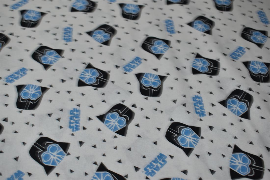 White Star Wars Printed 100% Cotton Fabric