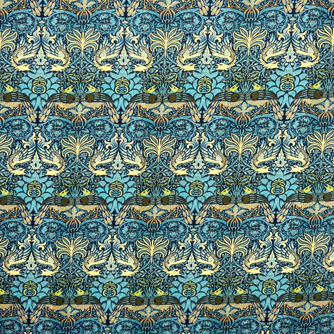 Peacock & Dragon Peacock and Dragon William Morris 100% Cotton Fabric