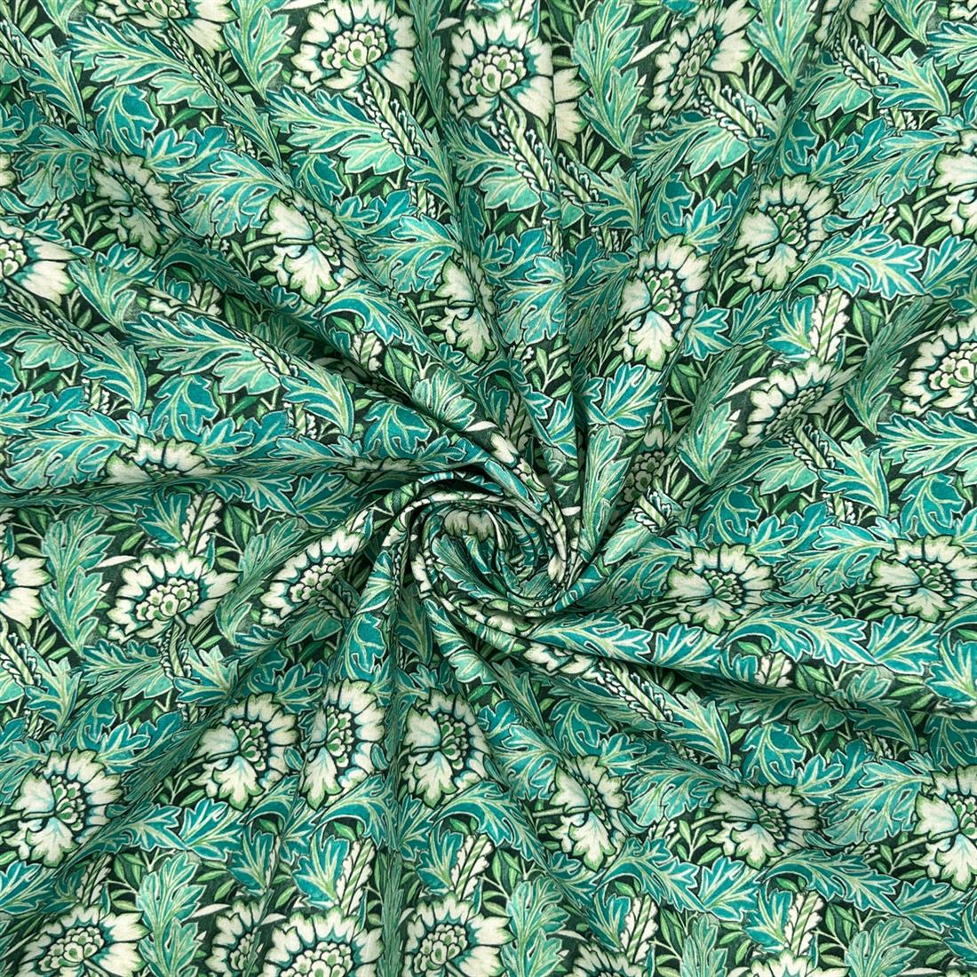 Vintage Anemone Flower William Morris 100% Cotton Fabric