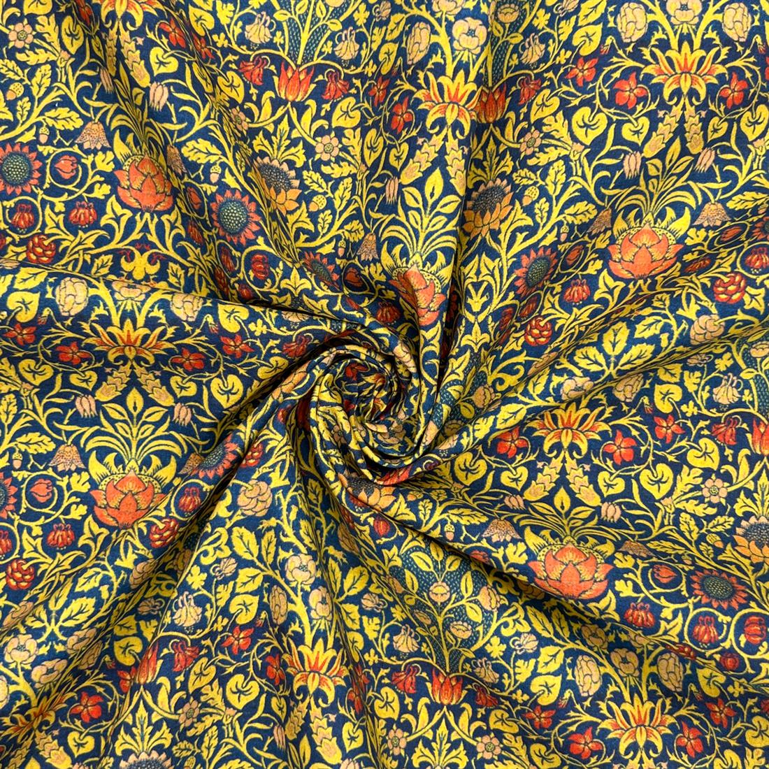 Violet & Columbine Violet and Columbine William Morris Cotton Fabric