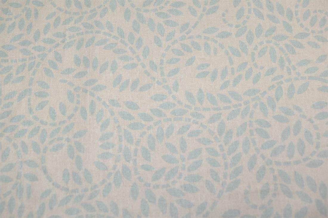 Beige & Sage Printed 100% Cotton Fabric