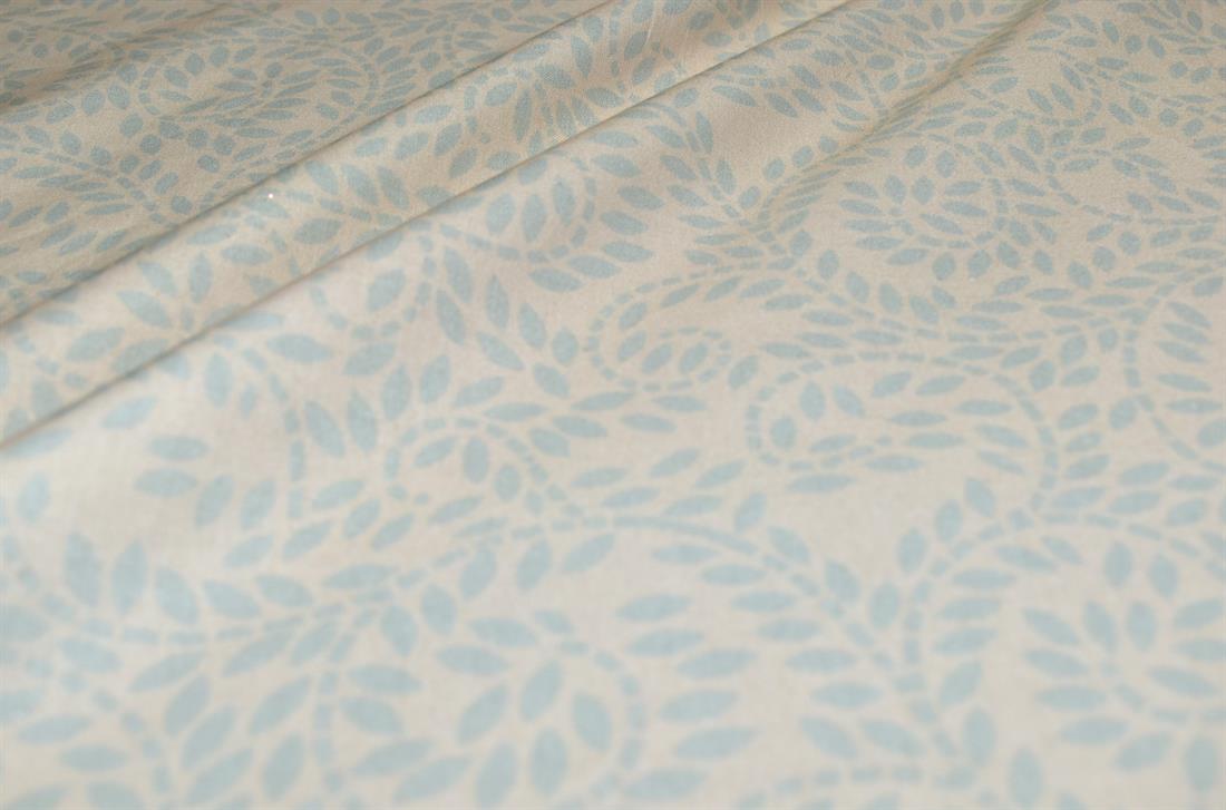 Beige & Sage Printed 100% Cotton Fabric