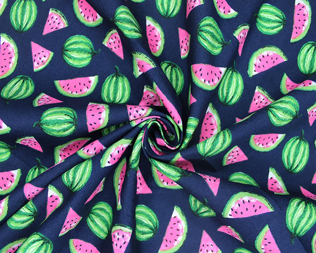 Painted Watermelon Cotton Poplin