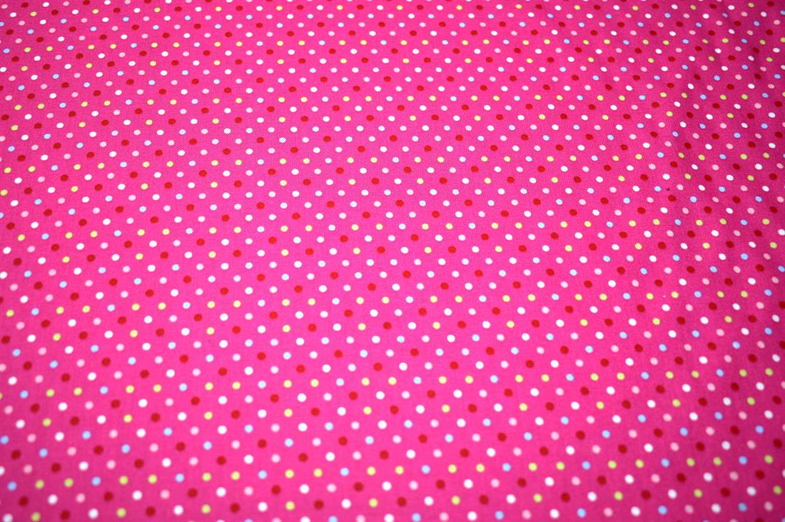Contrast Spotty Cotton Poplin