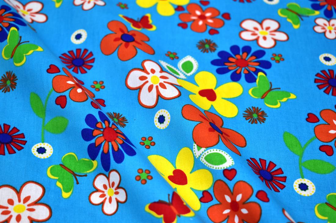 Printed Floral 100% Cotton Fabric
