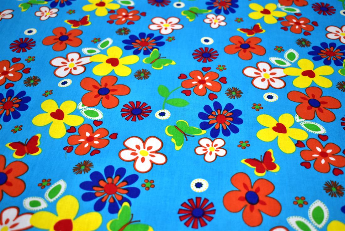 Printed Floral 100% Cotton Fabric