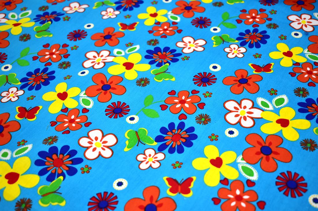 Printed Floral 100% Cotton Fabric
