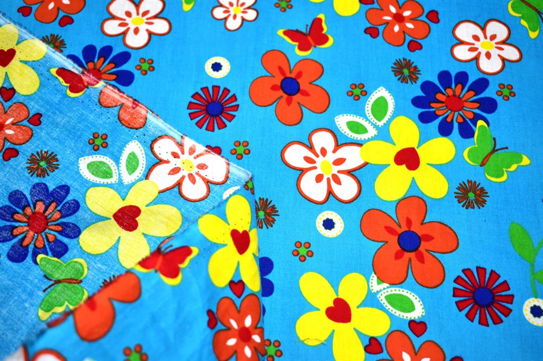 Printed Floral 100% Cotton Fabric