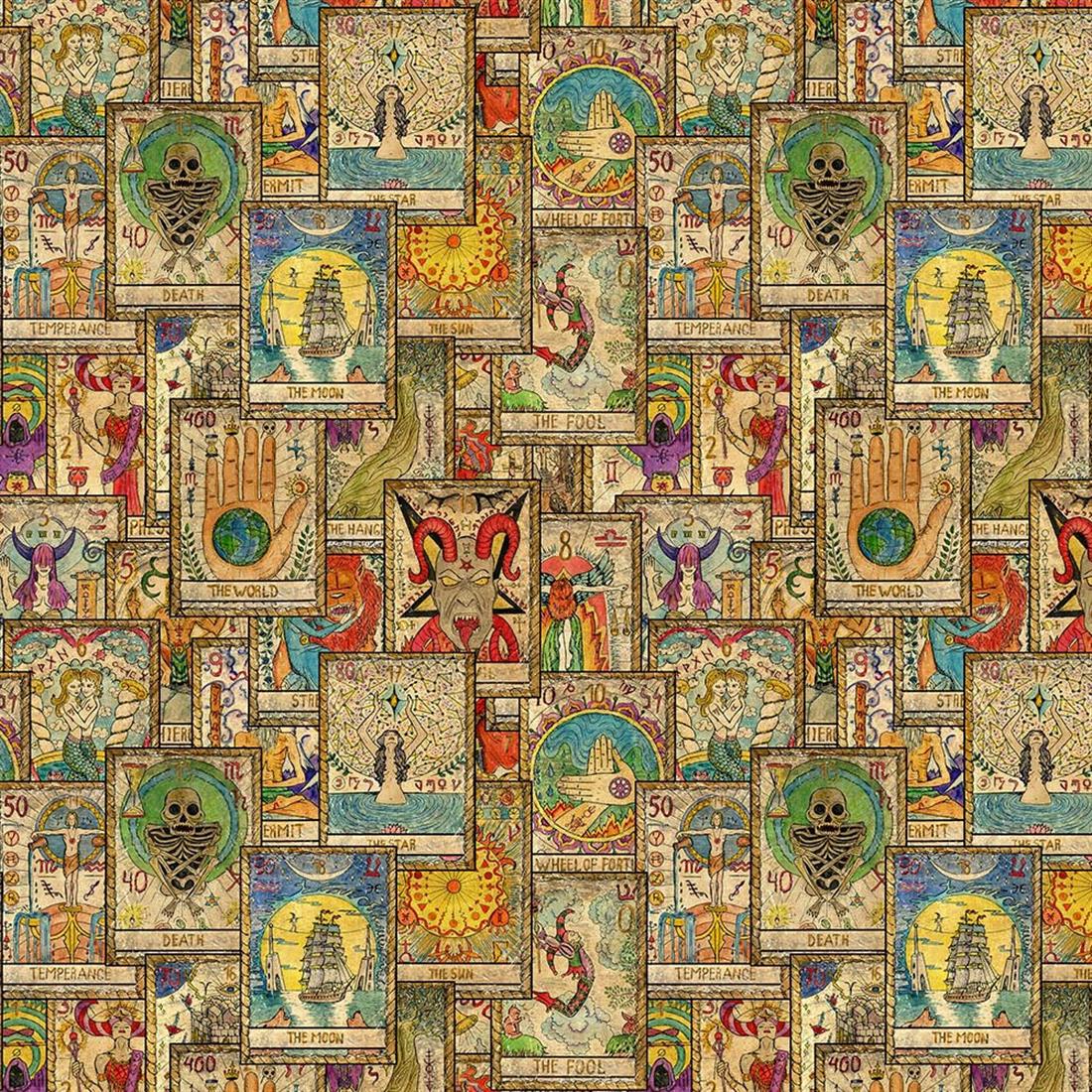 Tarot Printed 100% Cotton Fabric