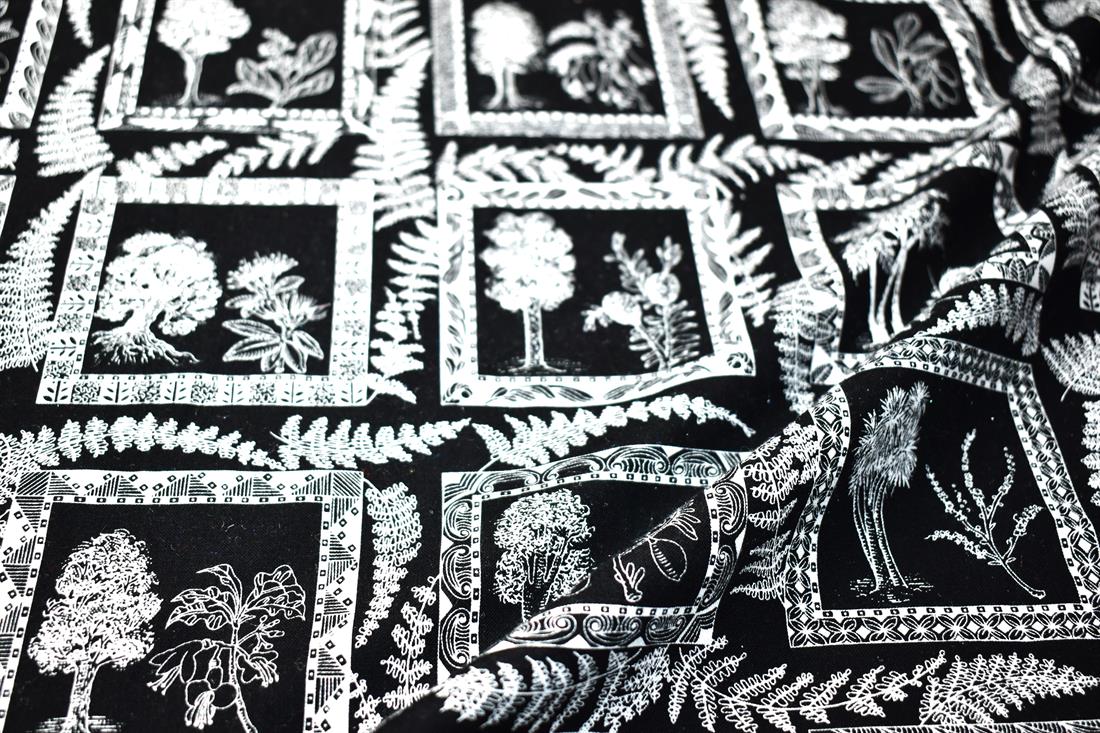 Black Printed 100% Cotton Fabric