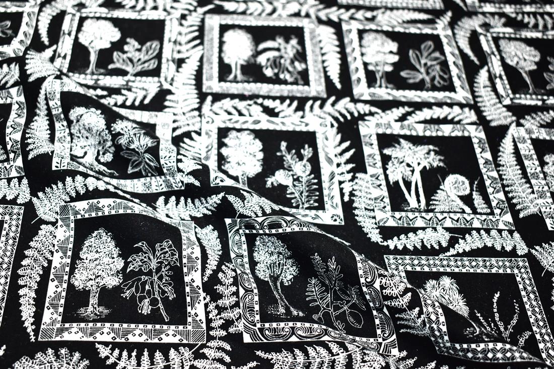 Black Printed 100% Cotton Fabric