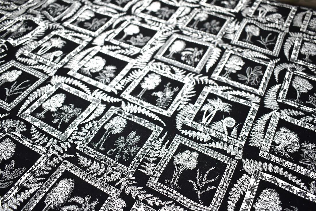 Black Printed 100% Cotton Fabric