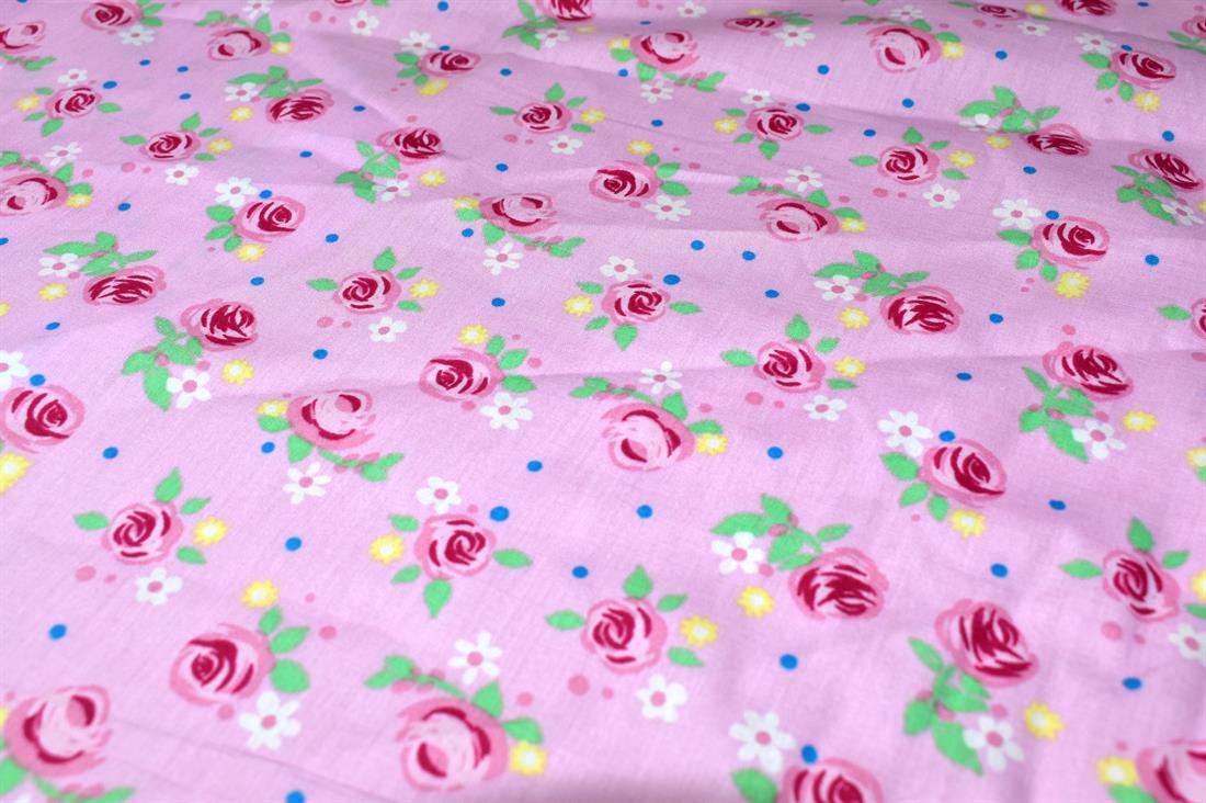 Pink Printed 100% Cotton Fabric