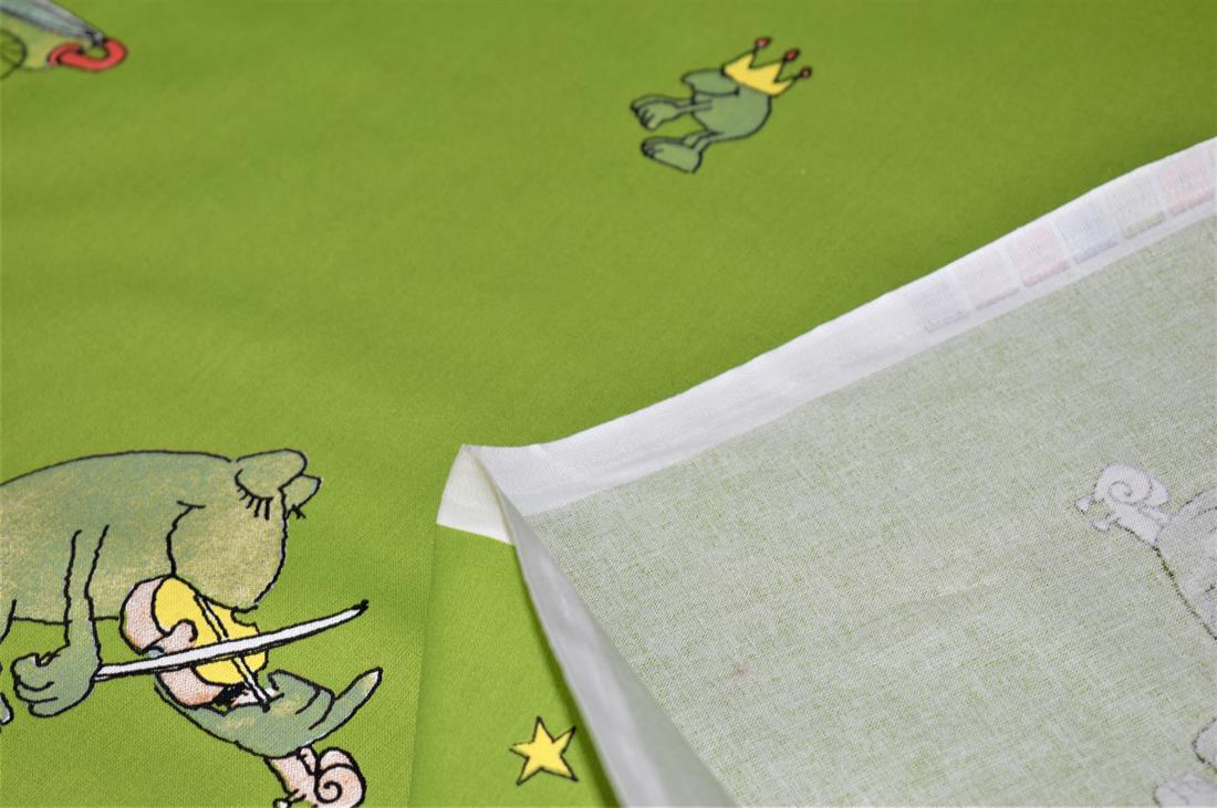 Lime Green Printed Disney 100% Cotton Fabric