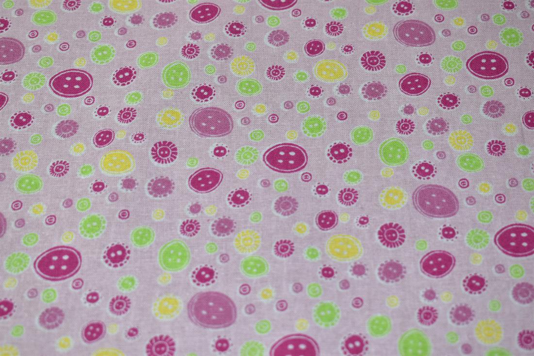 Pink Printed 100% Cotton Poplin