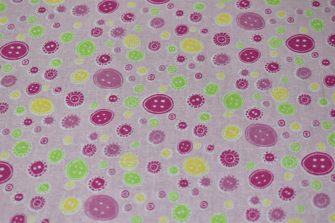 Pink Printed 100% Cotton Poplin