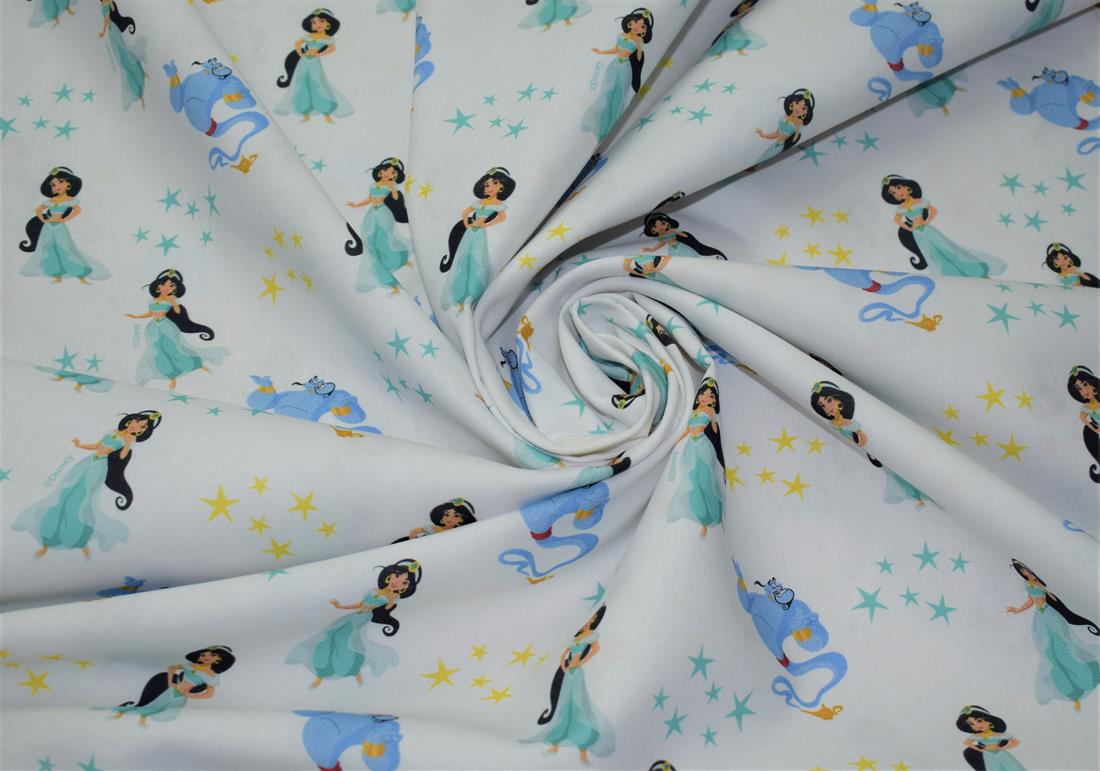 White & Blue Walt Disney Princesses Little Johnny Aladdin 100%…