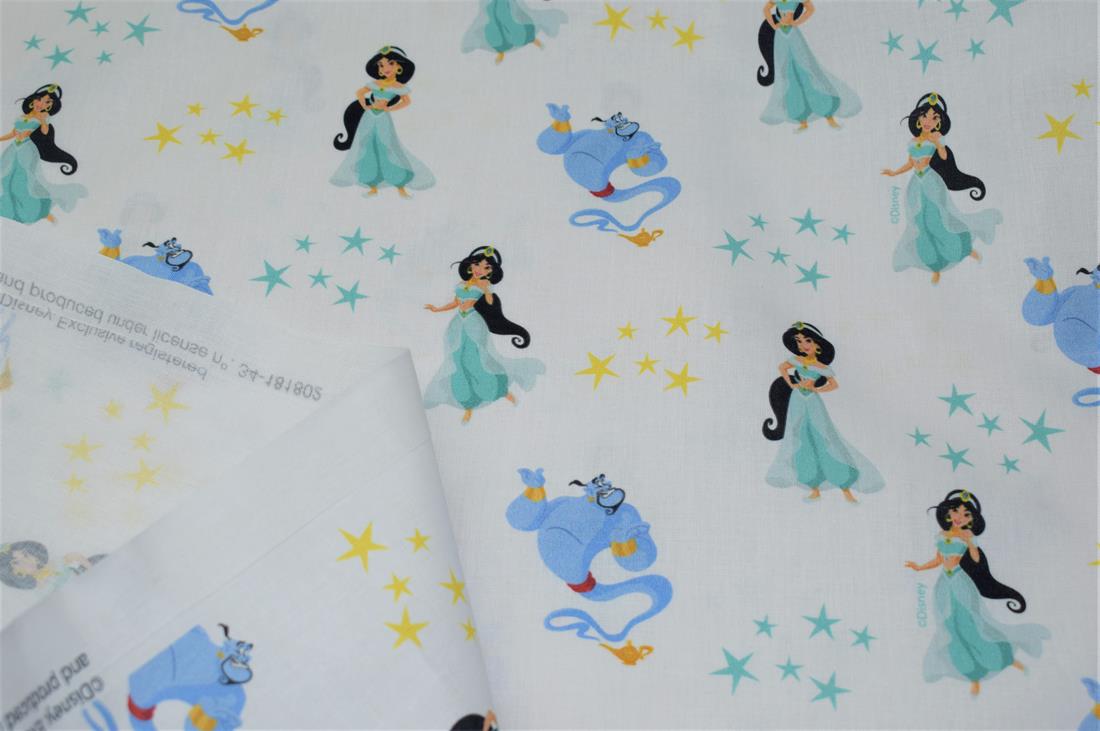 White & Blue Walt Disney Princesses Little Johnny Aladdin 100%…