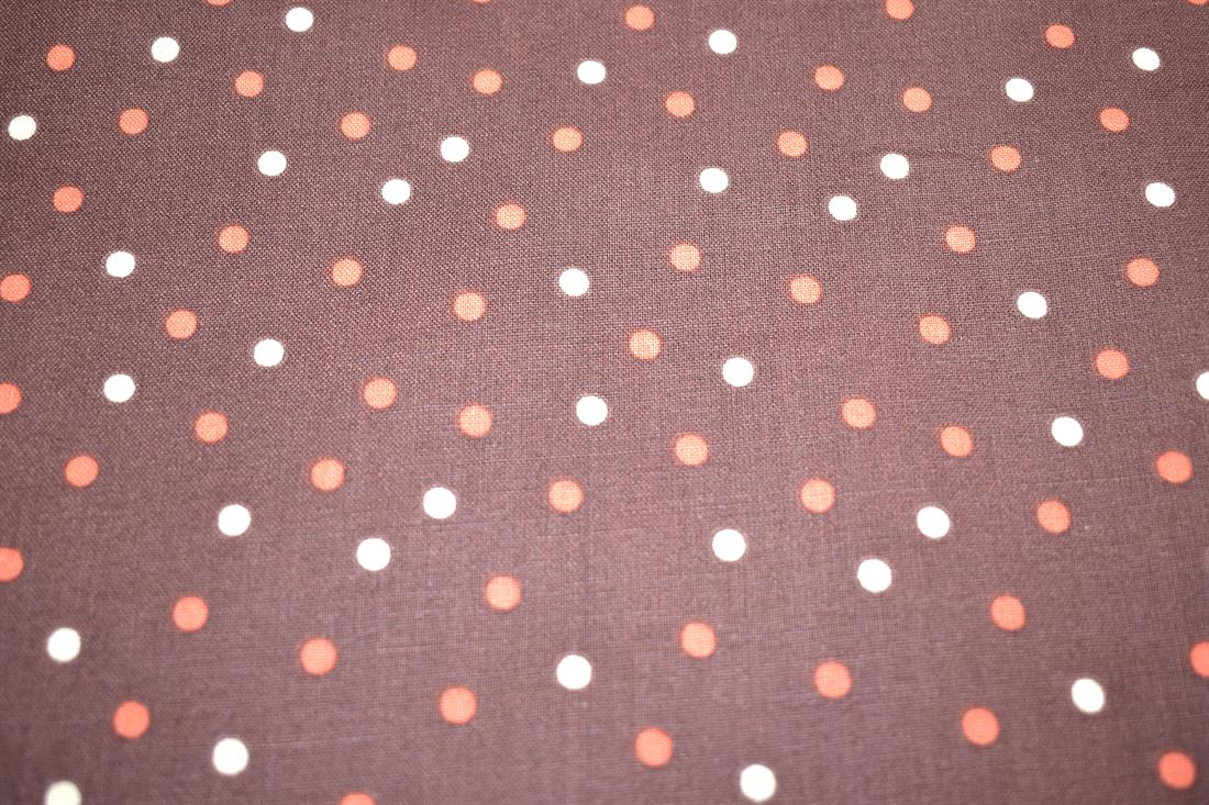 Brown Spots Printed 100% Cotton Fabric