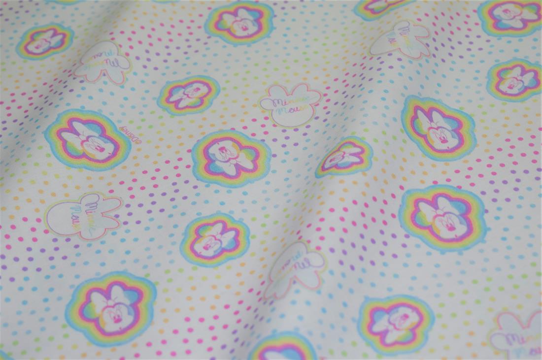 Mickey Mouse Little Johnny Disney Minnie Rainbow Spots 100% Cotton…