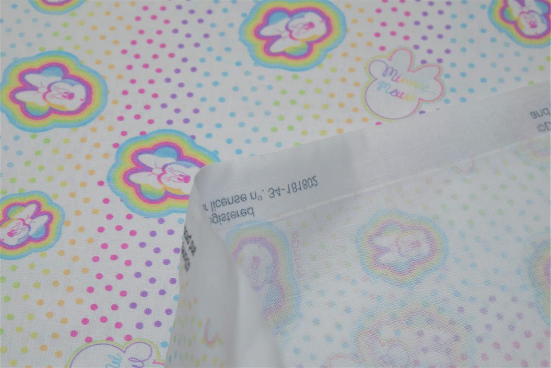 Mickey Mouse Little Johnny Disney Minnie Rainbow Spots 100% Cotton…